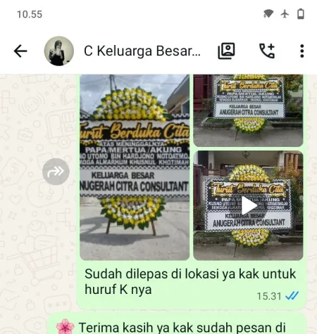 Pengiriman Papan Bunga Duka Cikokol Lama Tangerang
