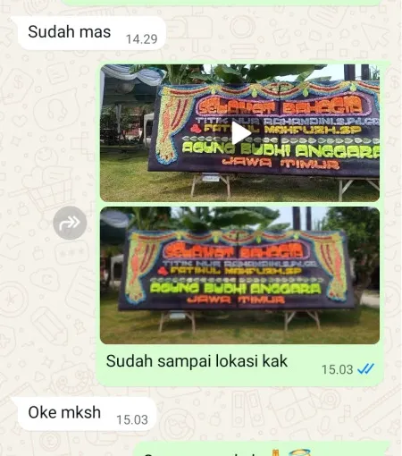 Pengiriman Papan Bunga Cikokol Lama Tangerang
