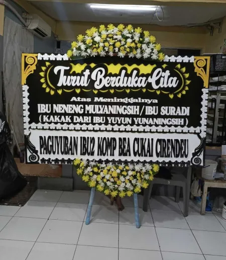 Papan Bunga Duka Cikokol Lama Tangerang